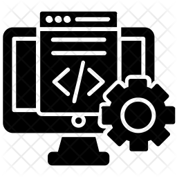 Code Editor Icon Download In Glyph Style