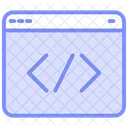 Code Editor Duotone Line Icon Icon