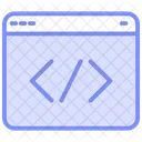 Code Editor Duotone Line Icon Icon