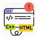 Programming Error Code Error Coding Issue Icon