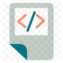 Code File Icon - Download in Flat Style