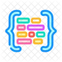 Code Brackets Letters Icon