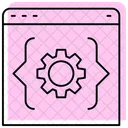 Code Color Shadow Thinline Icon 아이콘