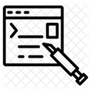 Injection De Code Icône