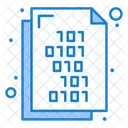 Code Language Binary Language Document Icon