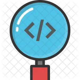 Code Magnifier  Icon