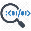 Code magnifying search  Icon