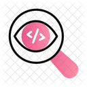 Code Monitoring Code Inspection Code Checking Icon