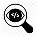 Code Monitoring Code Inspection Code Checking Icon