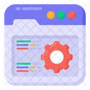 Web Setting Code Optimization Web Design Icon