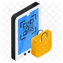 Code Qr Mobile Code Qr Telephone Portable Code Qr Cellulaire Icône