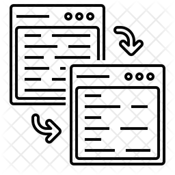 Code Refactoring Icon - Download in Line Style