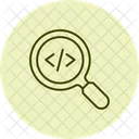 Code Search Magnifier Icon