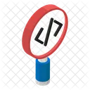 Code Search Exploring Coding Html Coding Icon