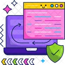 Recovery Code Shield Coding Icon