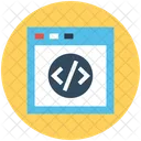 Developpement Web Code Source Programmation Icon