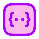 Code Square  Icon