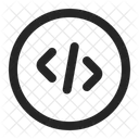 Code Symbol Circle Programming Icon Developer Icon In Circle Icon