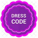 Etiquette Tenue Vestimentaire Code Icon