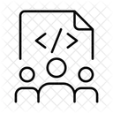 Code-Zusammenarbeit  Symbol