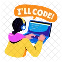 Coder Programmer Developer Icon