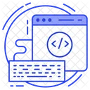 Otimizacao De Codigo Codigo De Desenvolvimento Codificacao HTML Ícone