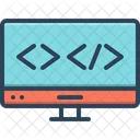Codificacao Da Web Metadados Programador Tecnologia De Script Site Javascript Desenvolvimento Html Ícone