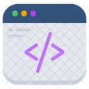 Codificação web  Ícone