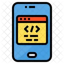 Codificacao Smartphone Desenvolvedor De Software Ícone