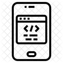 Codificacao Smartphone Desenvolvedor De Software Ícone