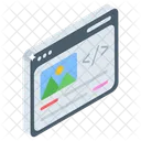 Codificacao De Interface Desenvolvimento De Sites Programacao De Sites Ícone