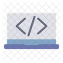 Codificação de laptop  Ícone