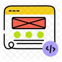 Codificacao De Modelo Front End Codificacao De Interface Ícone