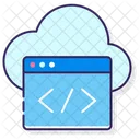 Codificacao Em Nuvem Programacao Em Nuvem Computacao Em Nuvem Ícone