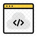 Codificação em nuvem  Ícone
