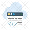 Codificação em nuvem  Ícone