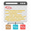 Codificacao Web Programacao Web Desenvolvimento De Software Ícone