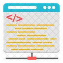Codificacao Web Programacao Web Desenvolvimento De Software Ícone