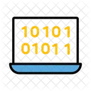 Codificacion Ordenador Portatil Binario Icon