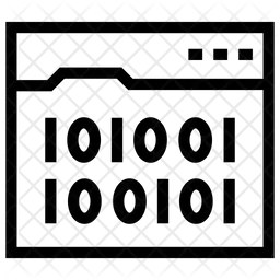 Codificación binaria  Icono