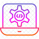 Codificacion En Linea Programacion Codificacion Icono
