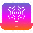 Codificacion En Linea Programacion Codificacion Icono