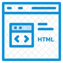 Codificación html en línea  Icono