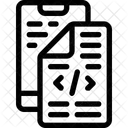 Movil Codificacion Script Icono