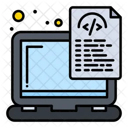 Codificación de computadora portátil  Icono