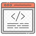 Pagina Fuente Codigo Fuente Html Icon