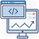 Infografia De Datos Analisis De Datos Analisis En Linea Icono