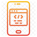 Codificacion Telefono Inteligente Desarrollador De Software Icono