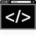 Codigo Desenvolvimento Web Ícone