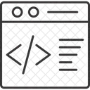 Codigos De Sitios Web Sitio Web Codificacion Icono